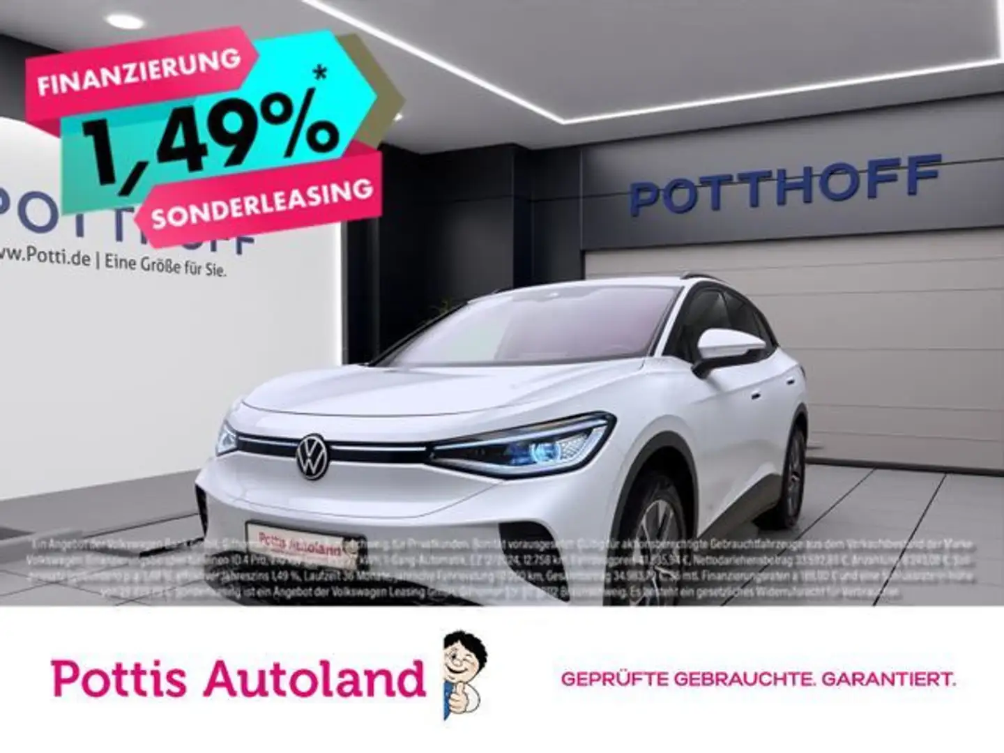 Volkswagen ID.4 PRO PERFORMANCE NAVI IQ.LIGHT ACC SITZHZG Weiß - 1