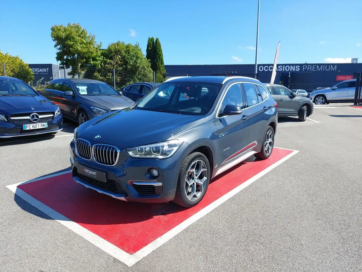 BMW X1 F48 xDrive 20d 190 ch BVA8 xLine Gris - 1