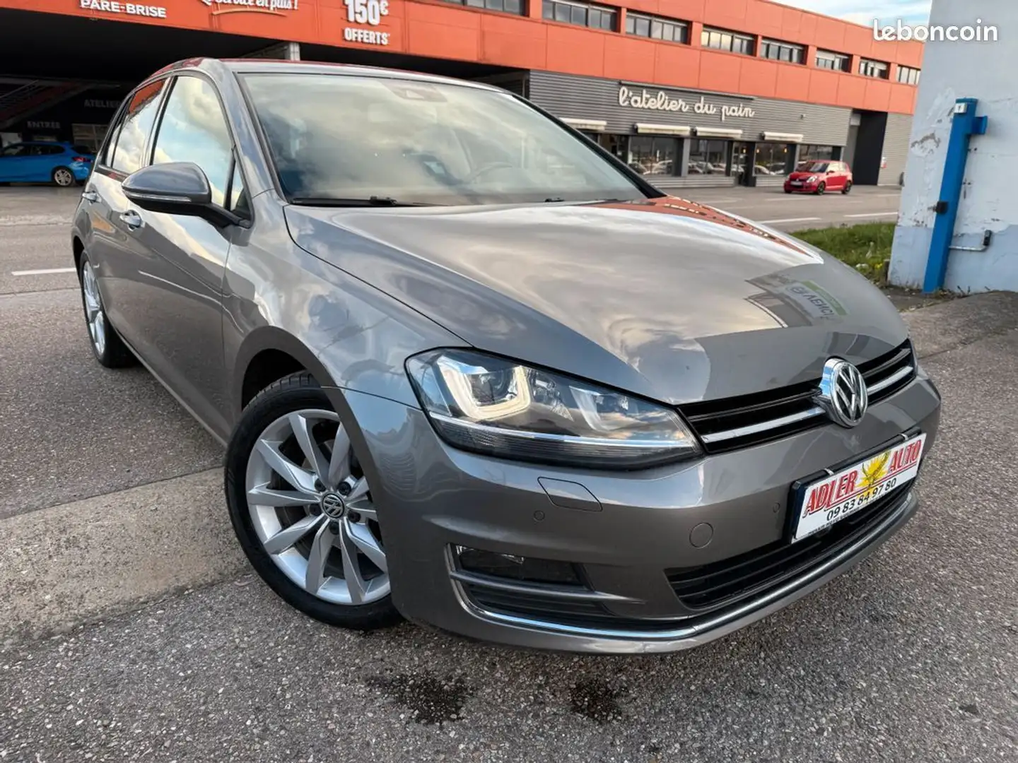 Volkswagen Golf VII 1.4 TSI 122 CARAT Boite rapport 6 Gris - 1