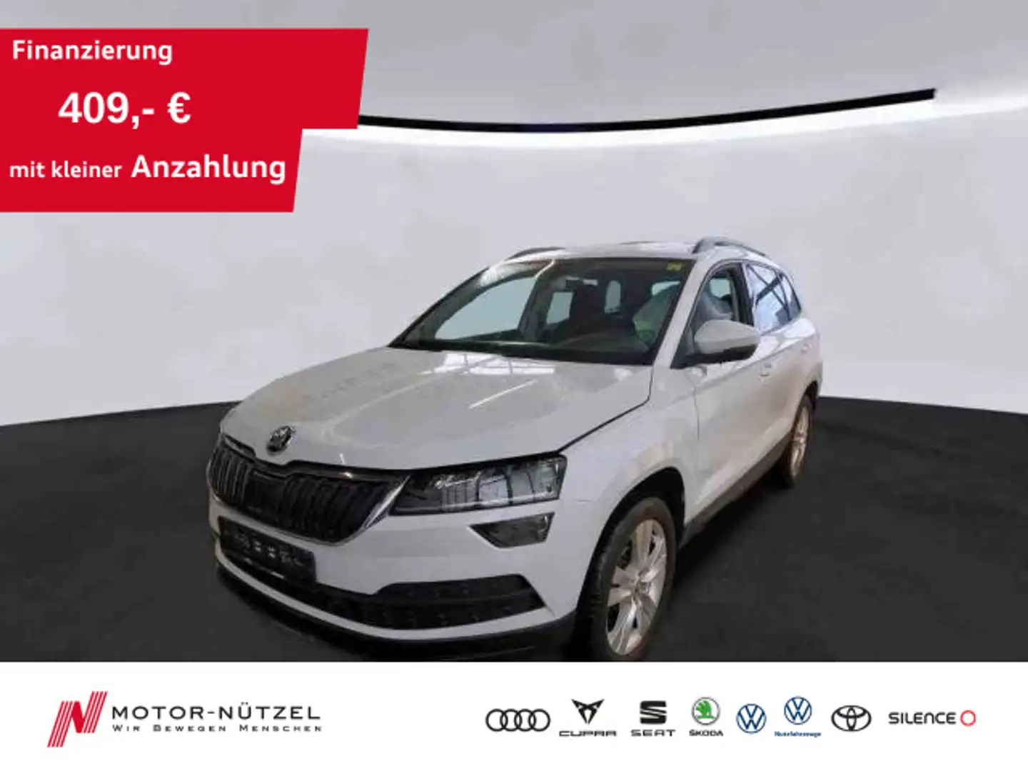 Skoda Karoq 2.0 TDI DSG 4x4 STYLE LED+ACC+STDHZG+AHK Weiß - 1