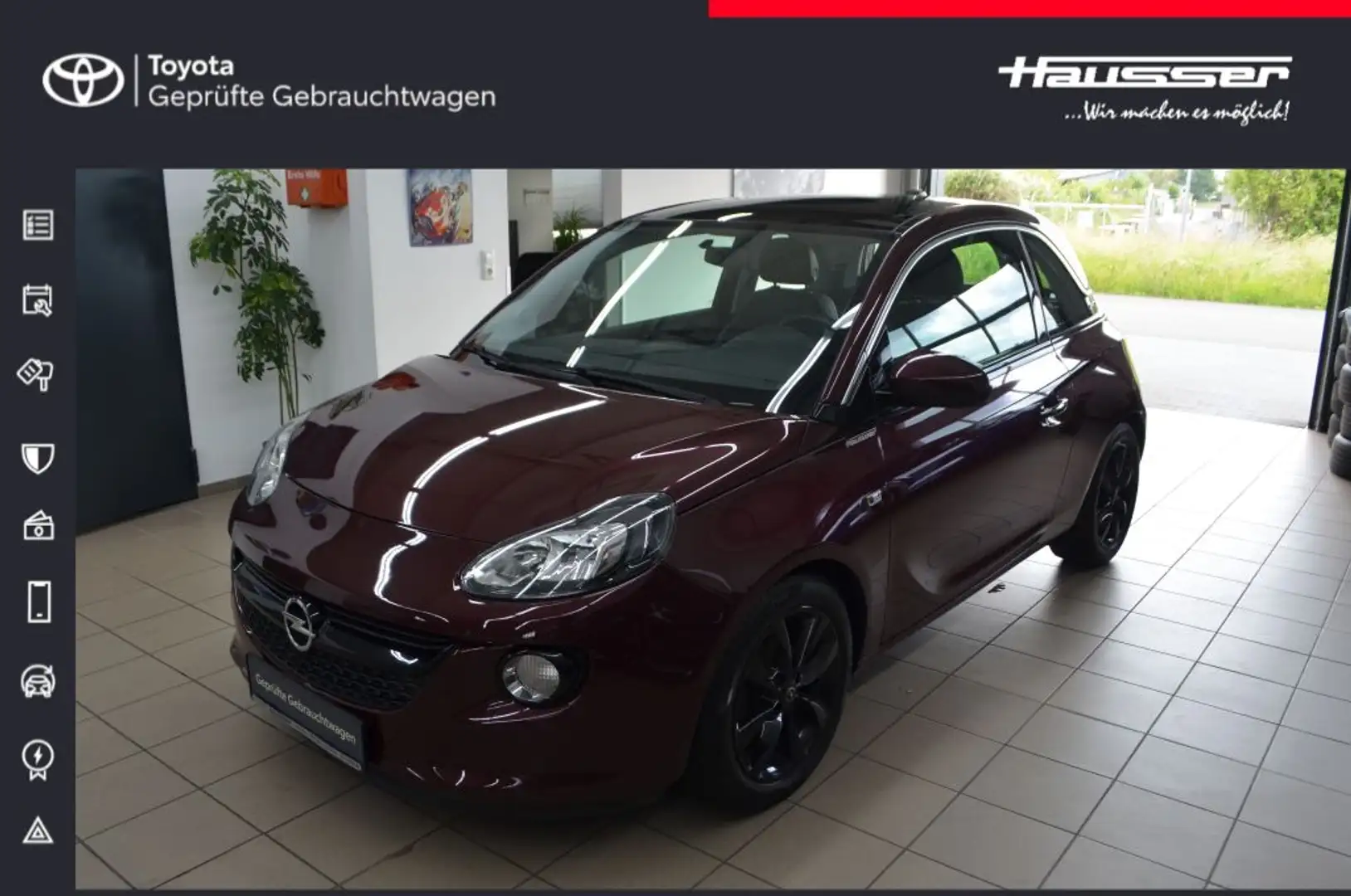 Opel Adam 1.4 Glam 5-Gang*Panorama*SHZ*Allwetter*Perleffekt Red - 1