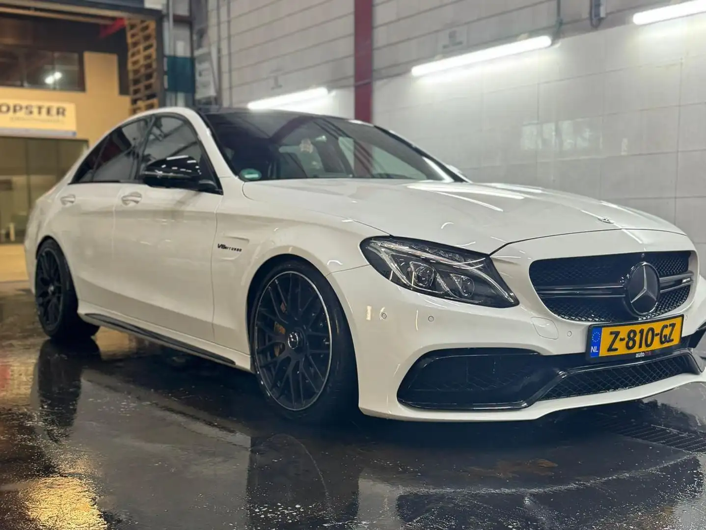 Mercedes-Benz C 63 AMG Ceramic/HUD/Pano/Schaal/Carbon/Burmester/Stuffe 2 Wit - 2