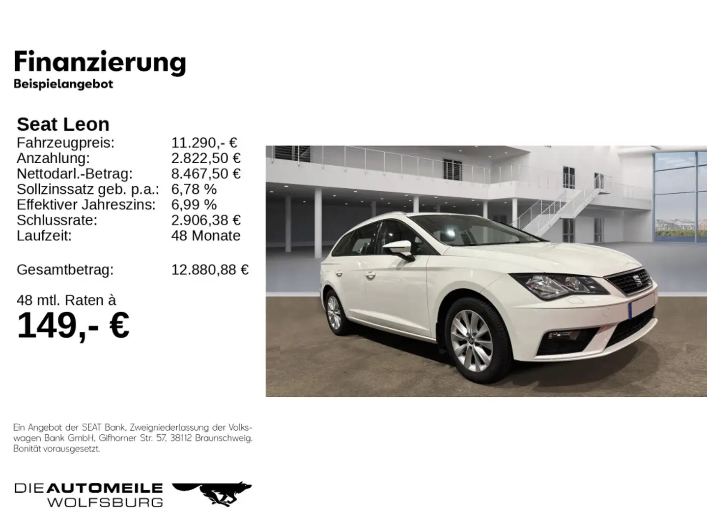 SEAT Leon ST 1.5TGI Style CNG/SITZHEIZUNG/CLIMATRONIC Weiß - 2