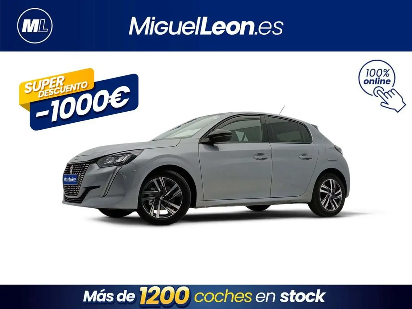 Peugeot 208 Active Puretech 100 Grau - 1