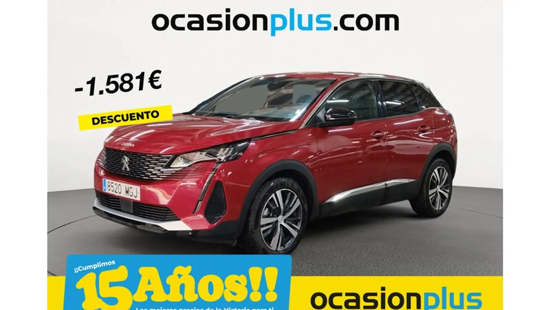 Peugeot 3008 1.2 PureTech S&S Allure 130 Rouge - 1