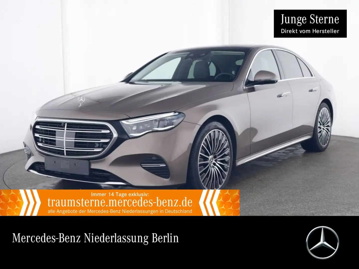 Mercedes-Benz E 300 de 4M Hybrid Fahrass 360° Pano Burmester HUD Braun - 1