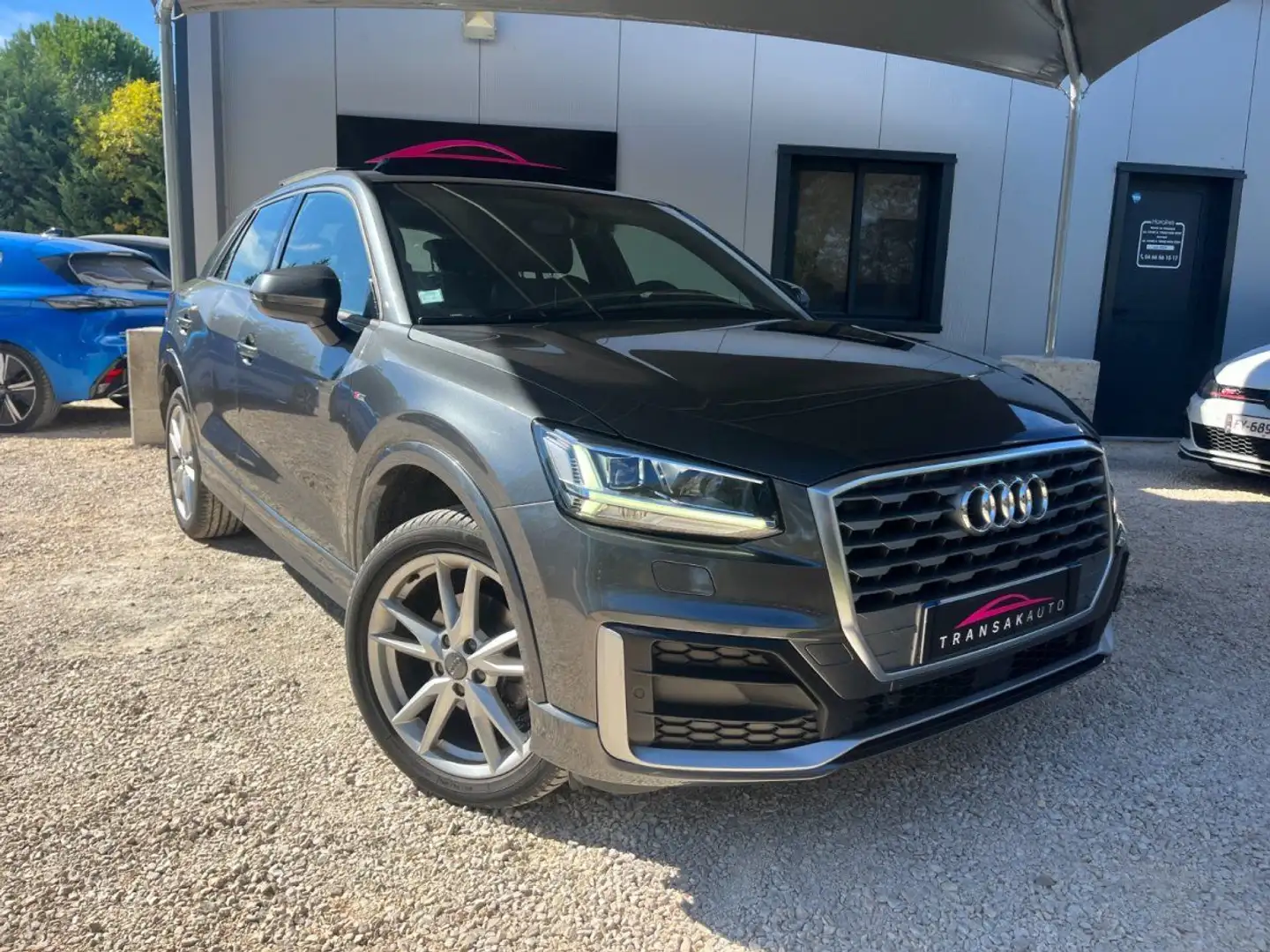 Audi Q2 30 TFSI 116 BVM6 S Line Plus / Toit Ouvrant / Origine France Gris - 1