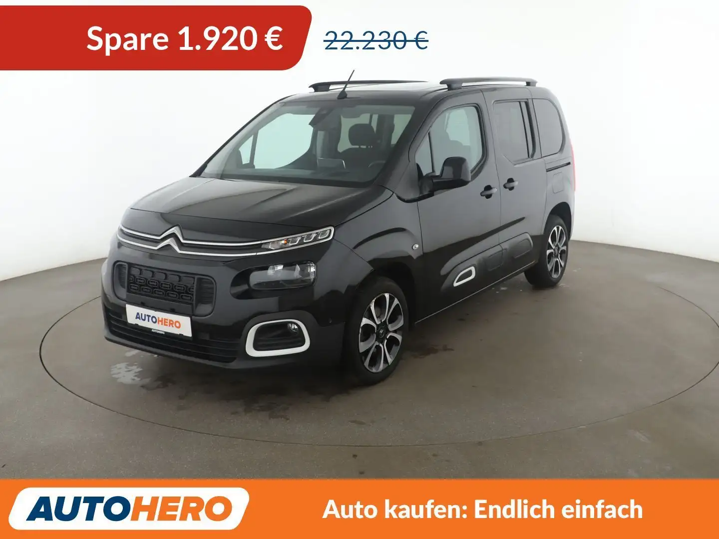 Citroen Berlingo 1.2 PureTech Shine M Aut.*NAVI*CAM*HUD*SHZ*TEMPO* Schwarz - 1
