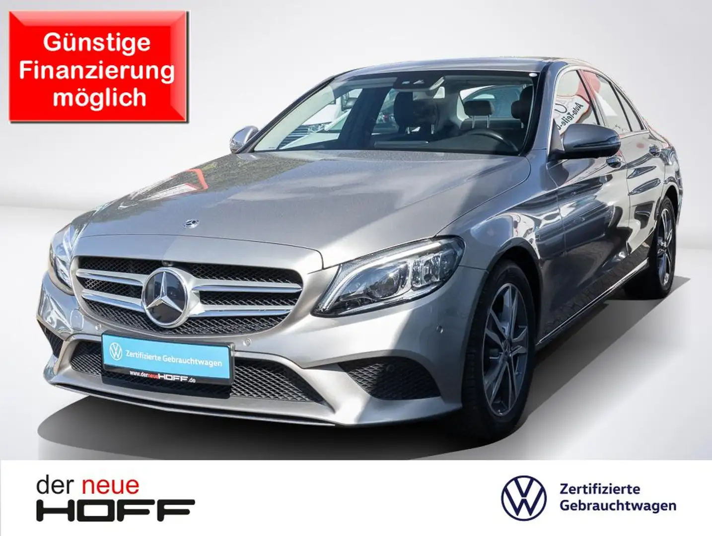 Mercedes-Benz C 180 Avantgarde Automatik AHK LED Navigation Shz. 360° Silber - 1
