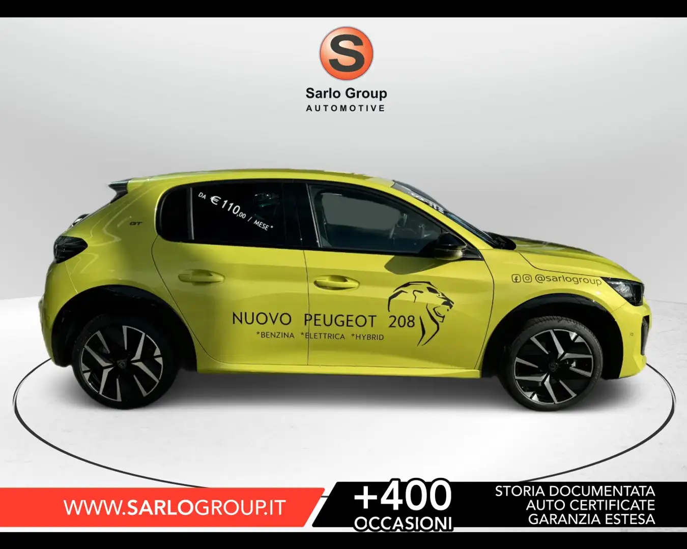 Peugeot 208 PureTech 100 Stop&Start 5 porte Allure Jaune - 2
