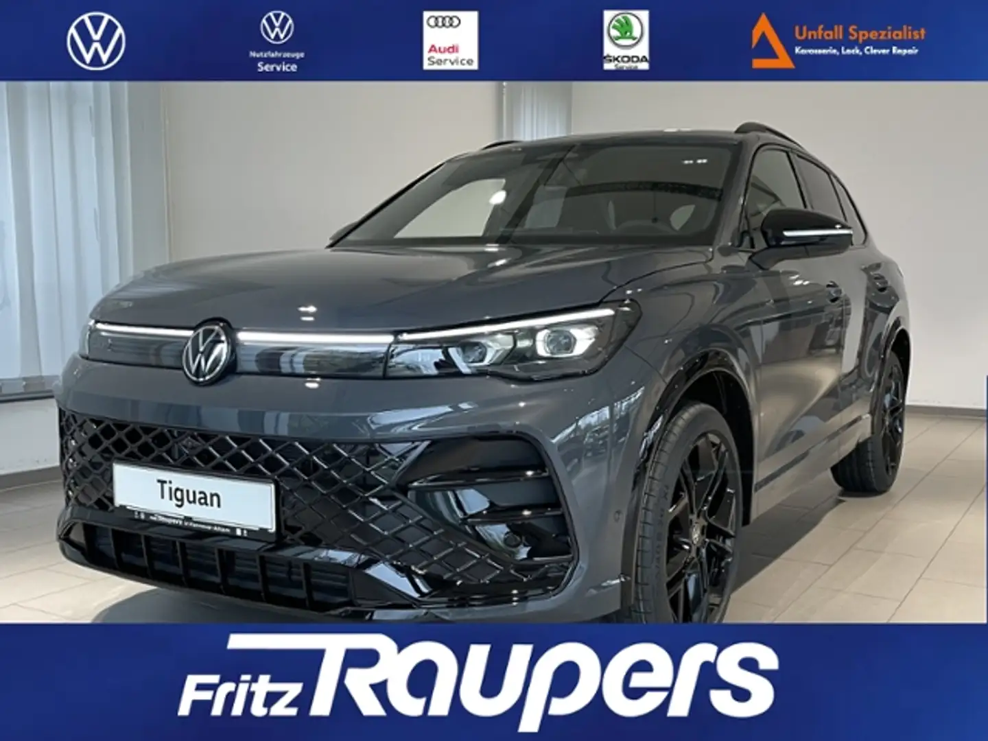 Volkswagen Tiguan 2.0 DSG 4x4 R-Line +BLACK STYLE+AHK Grau - 1