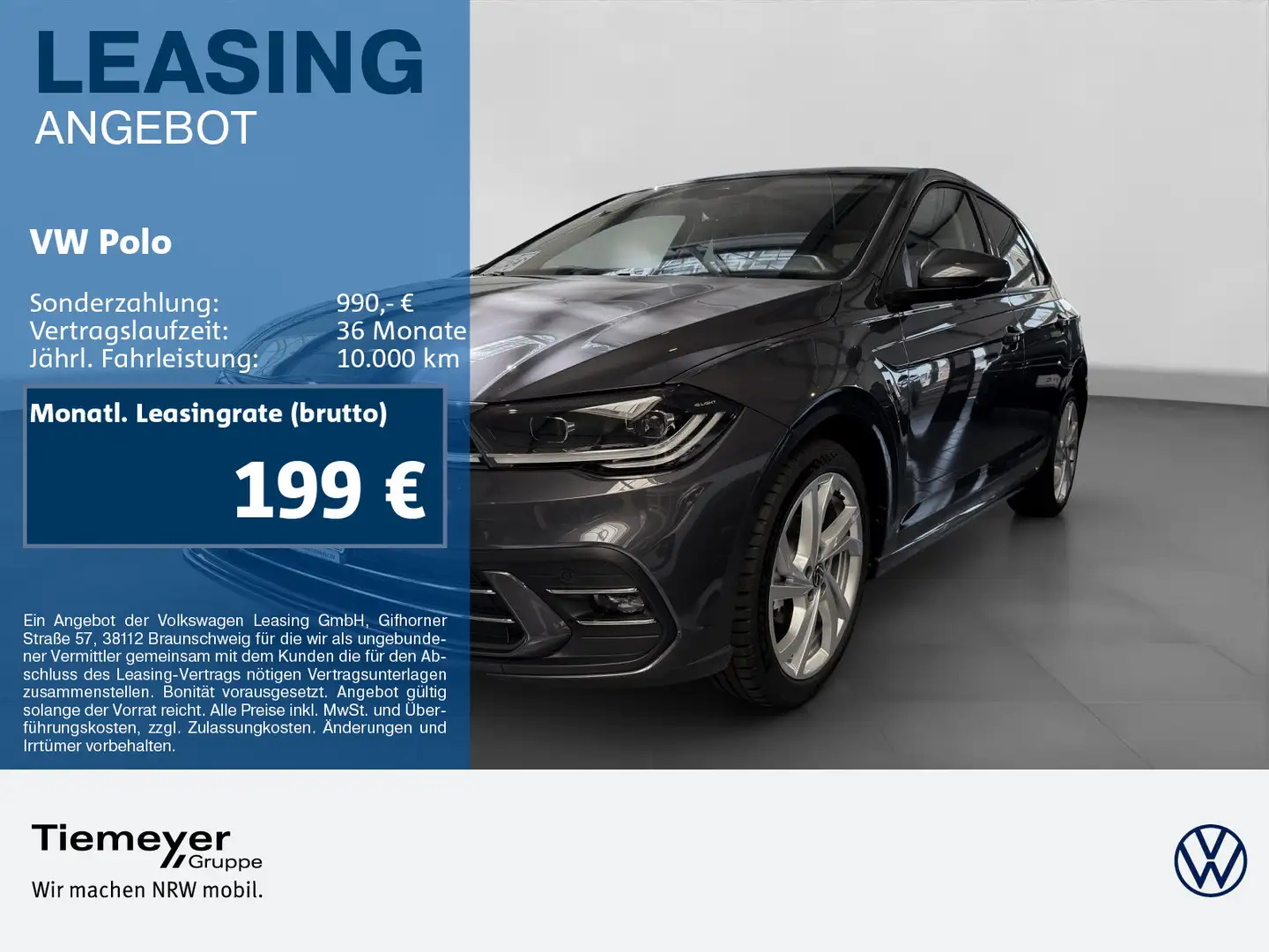 Volkswagen Polo 1.0 TSI OPF STYLE IQ.LIGHT NAVI IQ.DRIVE SI Grau - 1