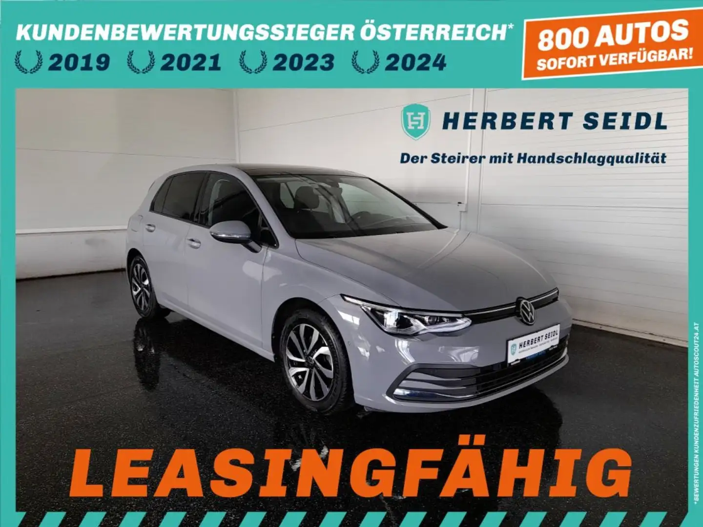 Volkswagen Golf VIII ACTIVE 2,0 TDI DSG *SKY / MATRIX-LED / HEAD-UP / VIRTUELL PRO / NAVI / AHV & KAMERA / ACC / KEYLESS* Grau - 1