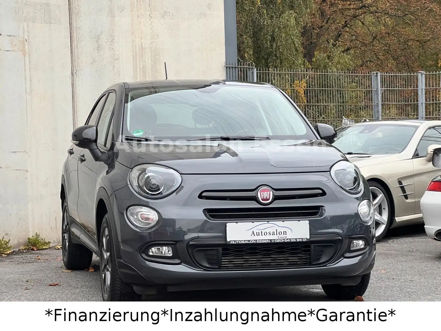Fiat 500X S-Design City Look*Navi*Teilleder*1Hand* Grau - 2