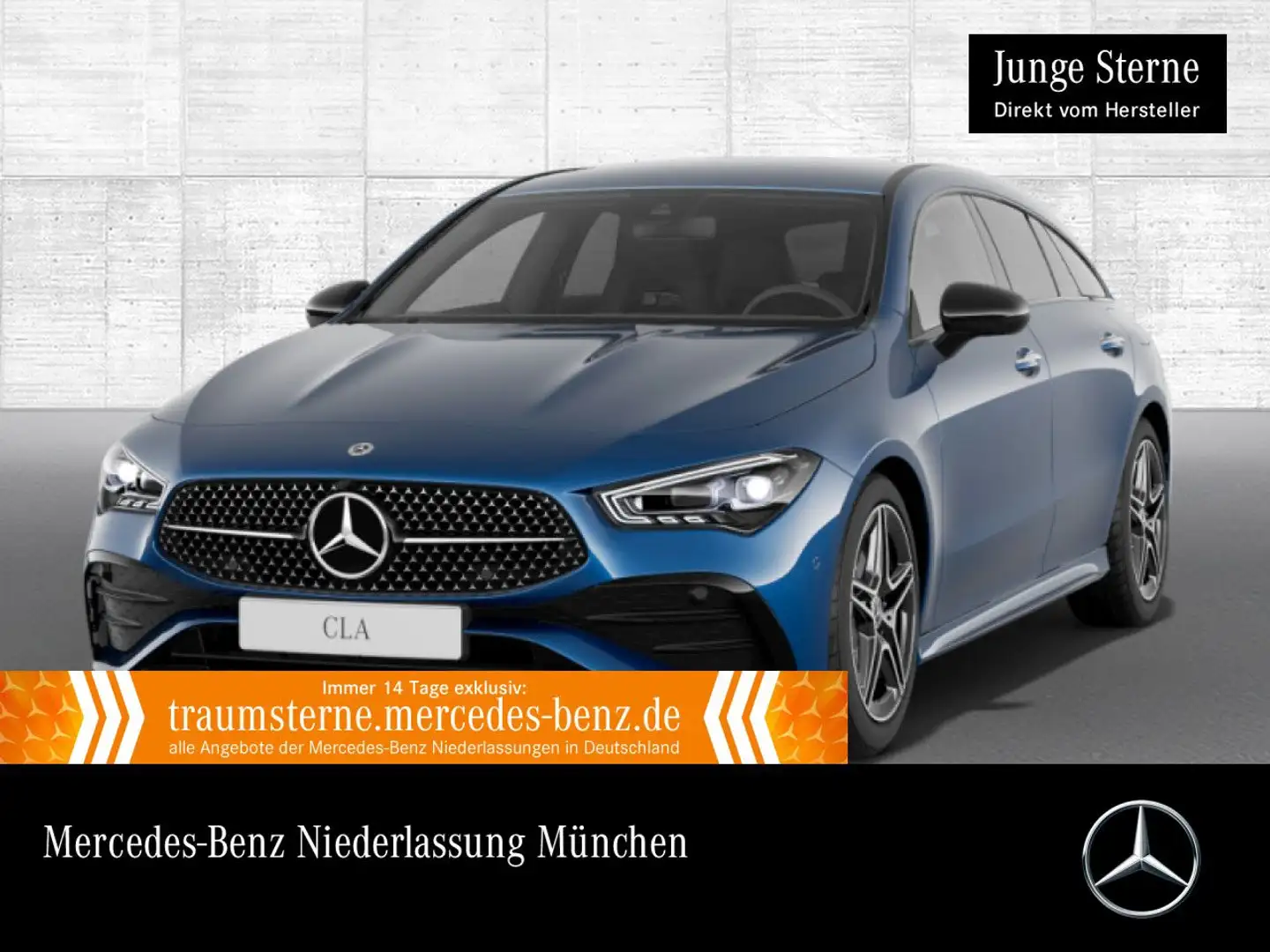 Mercedes-Benz CLA 200 AMG+NIGHT+360°+MULTIBEAM+TOTW+KEYLESS+7G Blau - 1