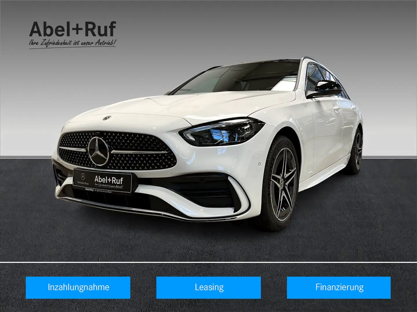 Mercedes-Benz C 300 de T AMG+NIGHT+Pano+Memo+TotW+LrHz+AHK+360 Weiß - 1