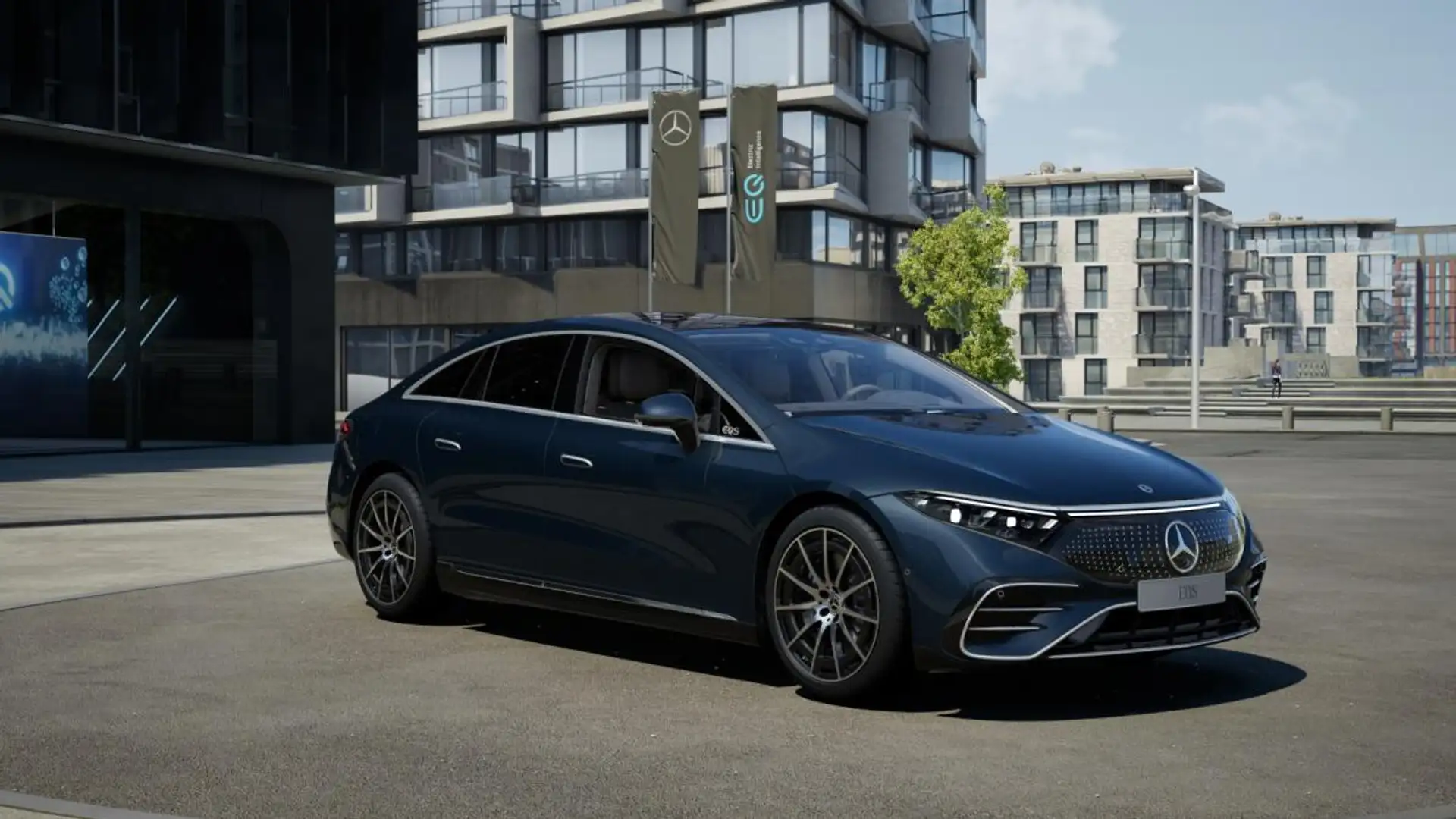 Mercedes-Benz EQS 450+ / 0,5% Versteuerung / AHK / HUD Blau - 1