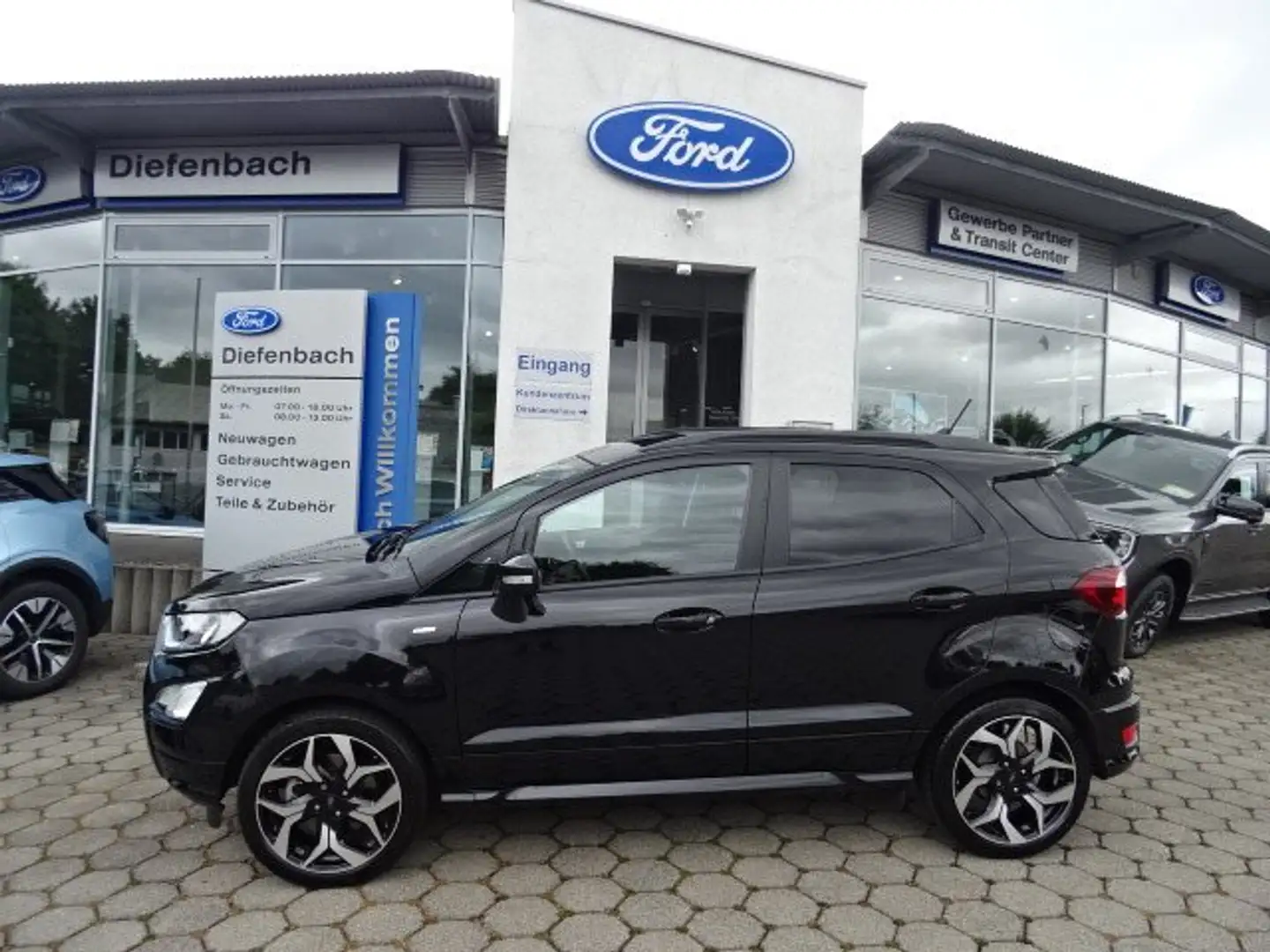 Ford EcoSport 1.0 Ecoboost ST-Line +Kamera+Navi+LED+TW+B&O Schwarz - 2