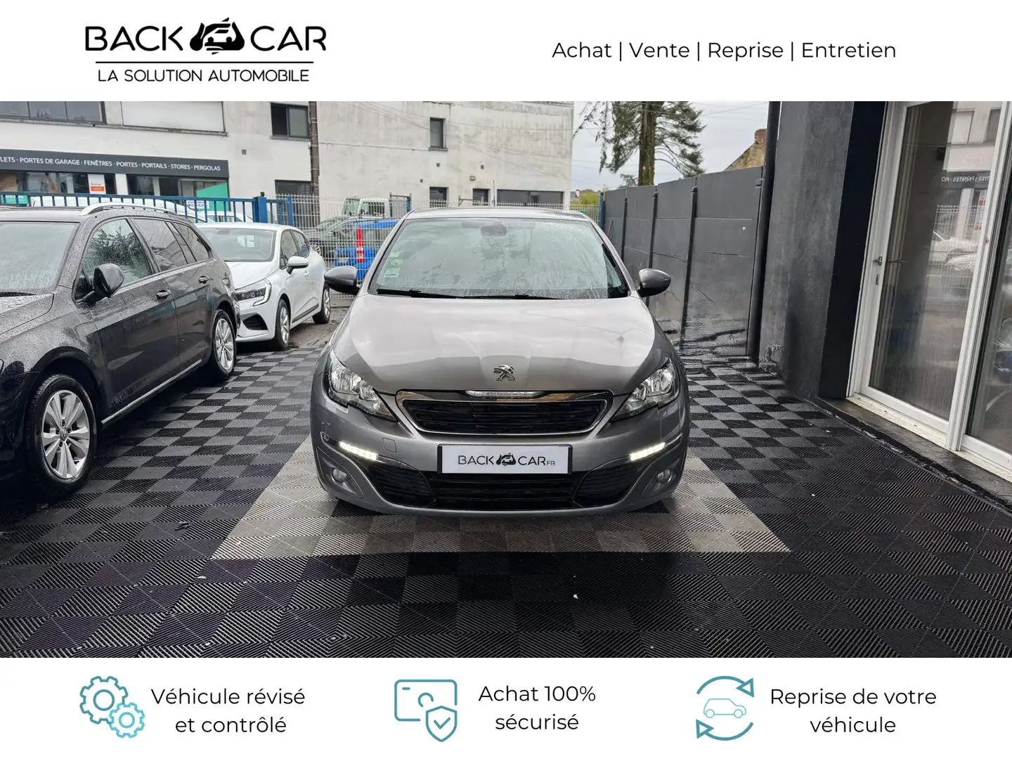 Peugeot 308 1.6 BlueHDi 120ch S\u0026amp;S EAT6 Style Gris - 2