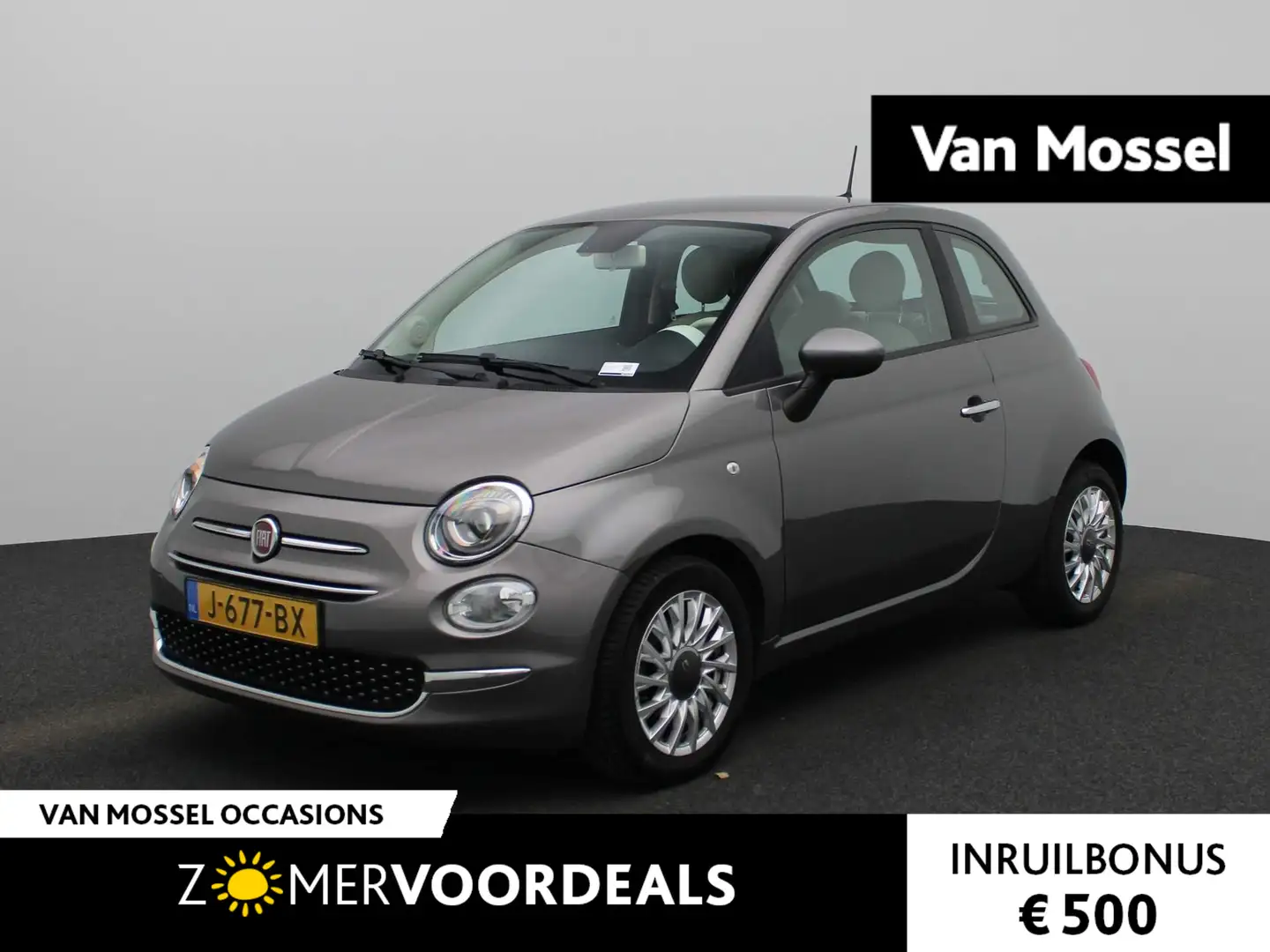 Fiat 500 1.0 Hybrid Lounge | NAVIGATIE | CLIMATE CONTROL | Grigio - 1