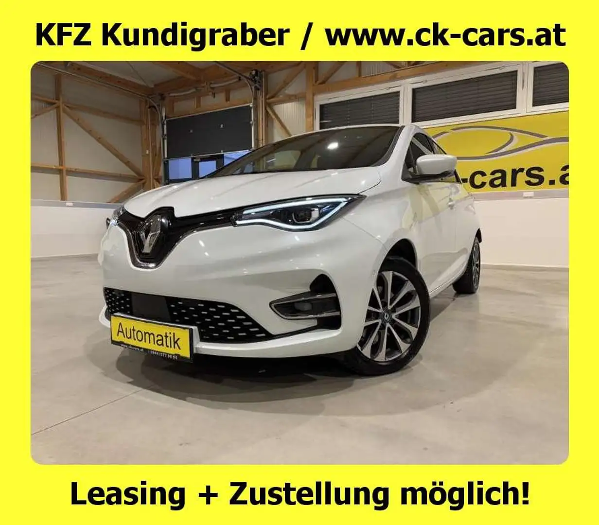 Renault ZOE Intense R135(52kWh)LED KAMERA NAVI CCS-LADER STAND Weiß - 1