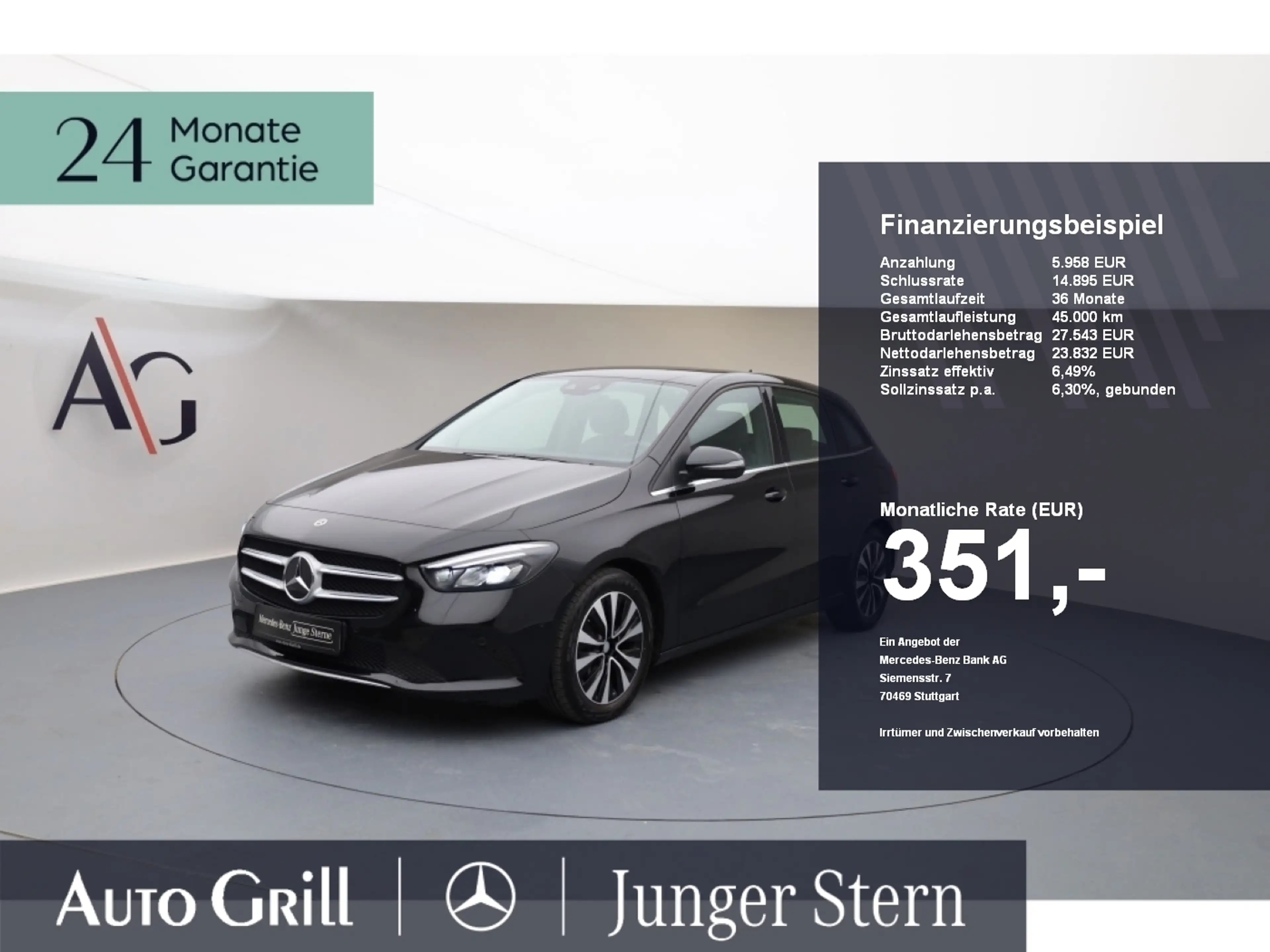 Mercedes-Benz B 220 d MBUX+Style+LED+Wide+Cam.+Navi+AUT+PTS