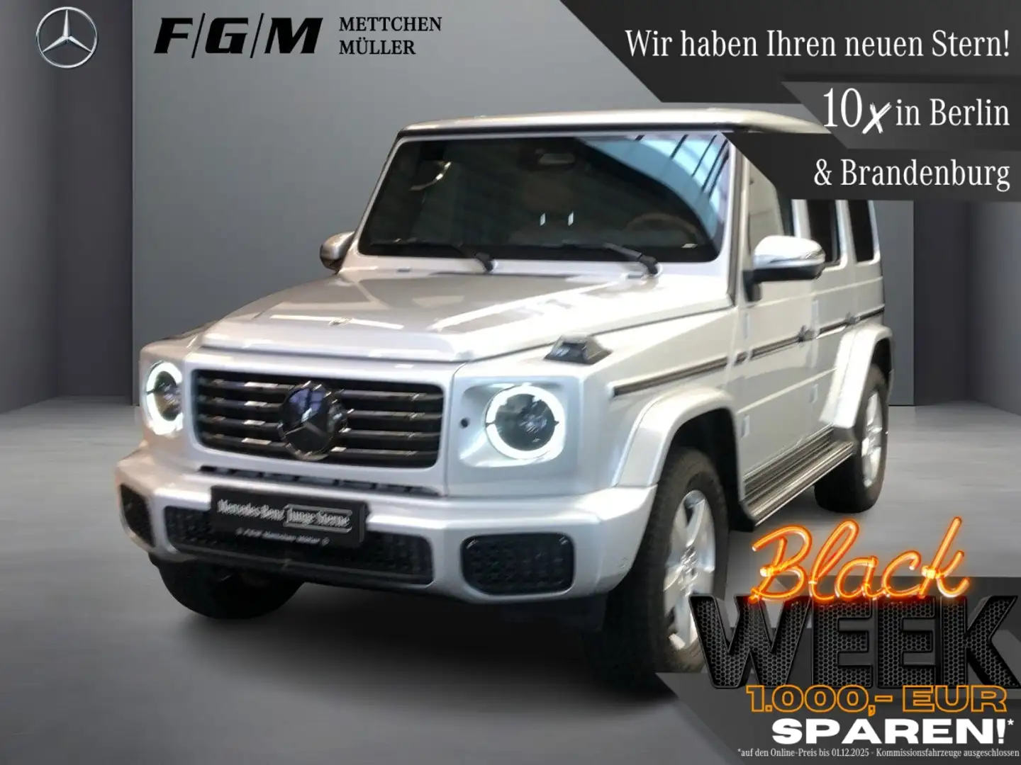 Mercedes-Benz G 450 d Burm|MBeam|Standhz|TWA|360|AHK|Massage Silber - 1