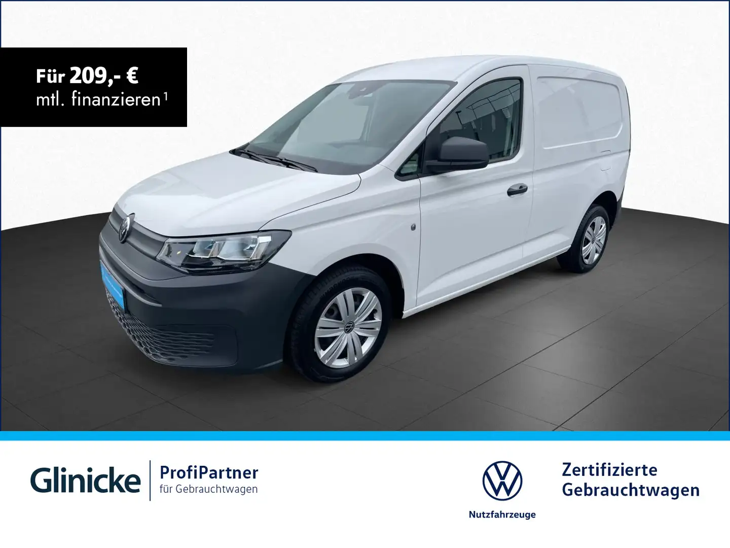 Volkswagen Caddy 2.0 TDI Klima H.flügeltüren Holzbode Weiß - 1
