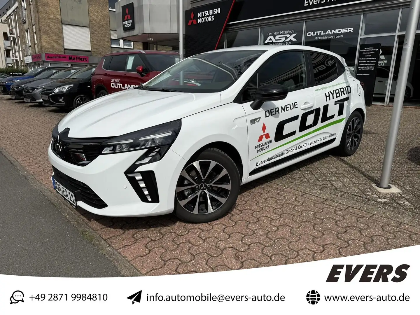 Mitsubishi Colt 1.6 Hybrid Plus*LED *SHZ *PDC *DAB *CarPlay Weiß - 1