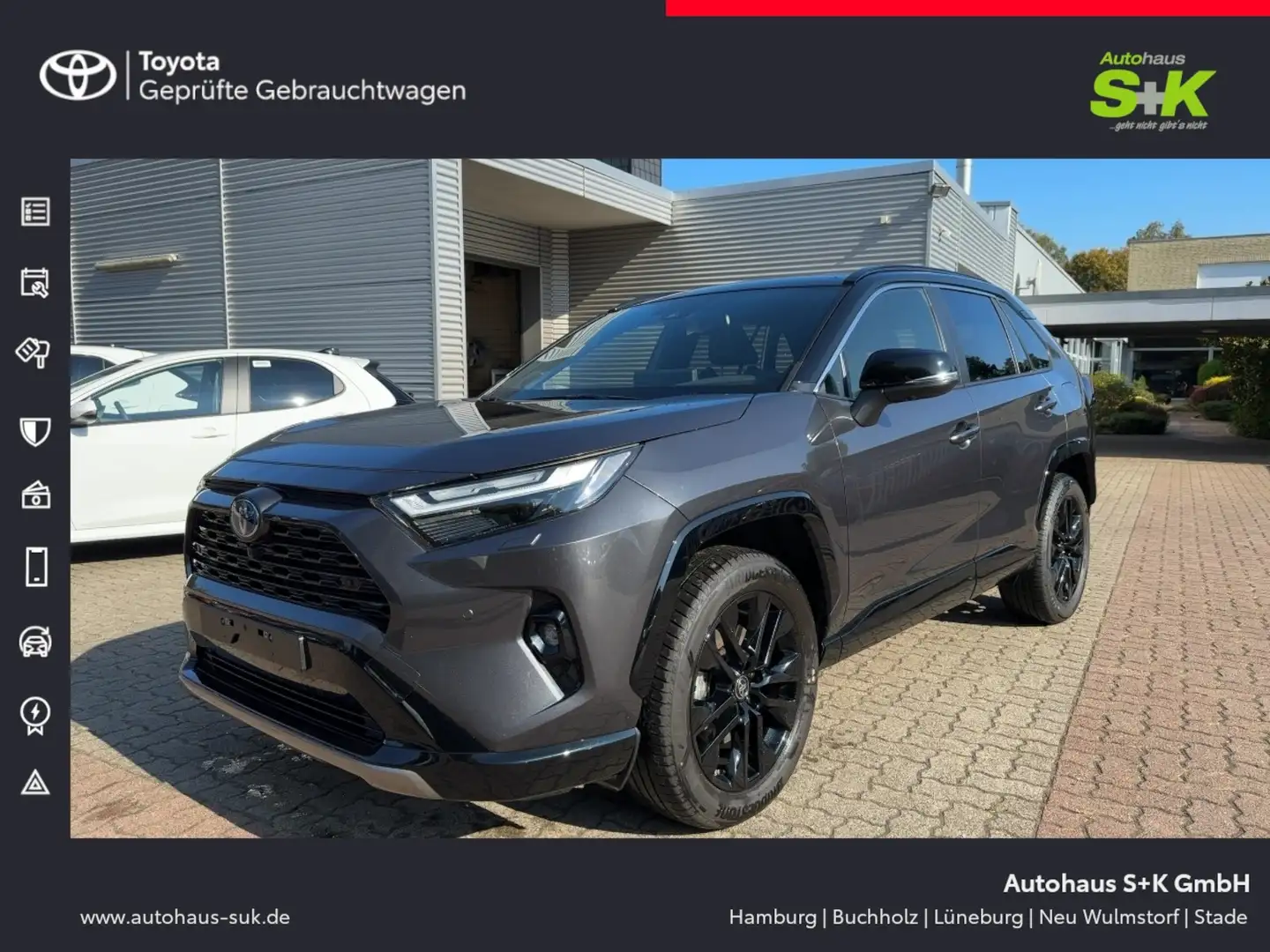 Toyota RAV 4 2,5 Hybrid Style 4x2+TEMPOMAT+KLIMA+SHZ+++ Grau - 1