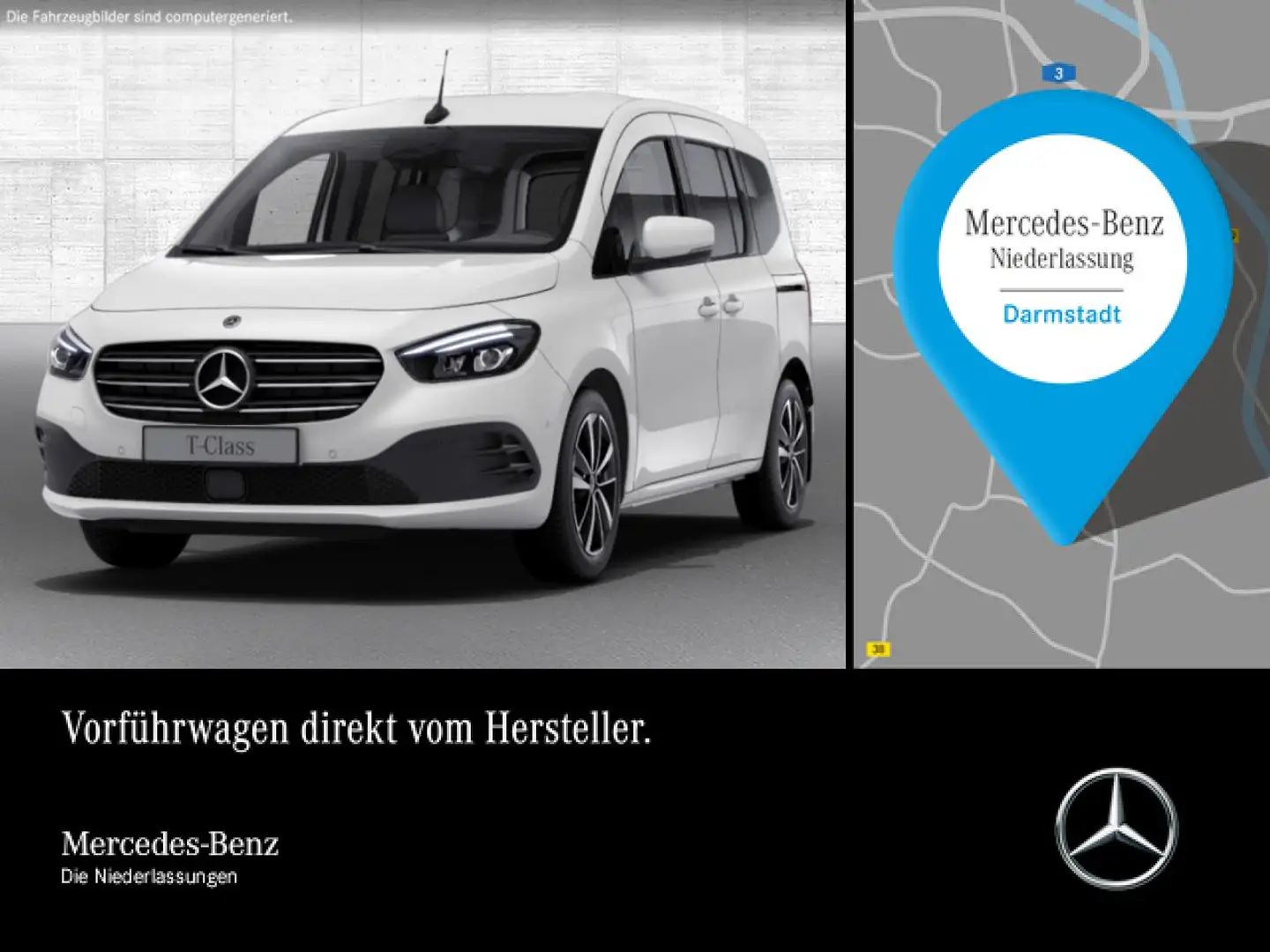 Mercedes-Benz T-Class T 180 d EDITION+PROGRESSIVE+Klimaautom+AHK+Navi Weiß - 1