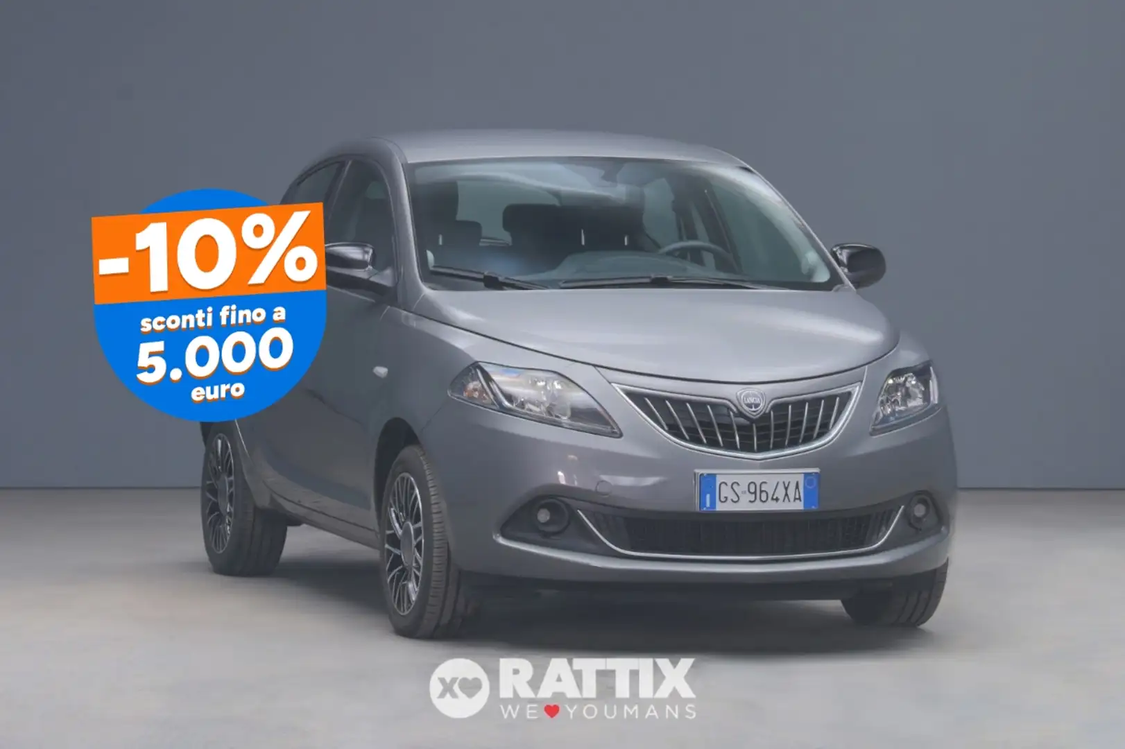 Lancia Ypsilon 1.0 Firefly Hybrid 70CV Platino Grigio - 1