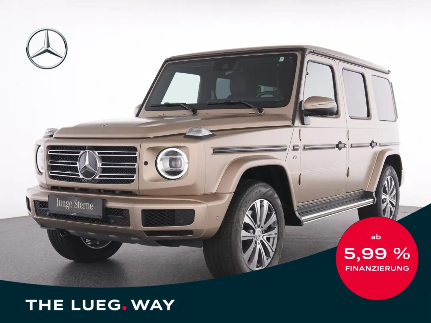 Mercedes-Benz G 500 MBeam+SHD+Comand+AHK+360°+Dist+Sound+Totw+ Złoty - 1