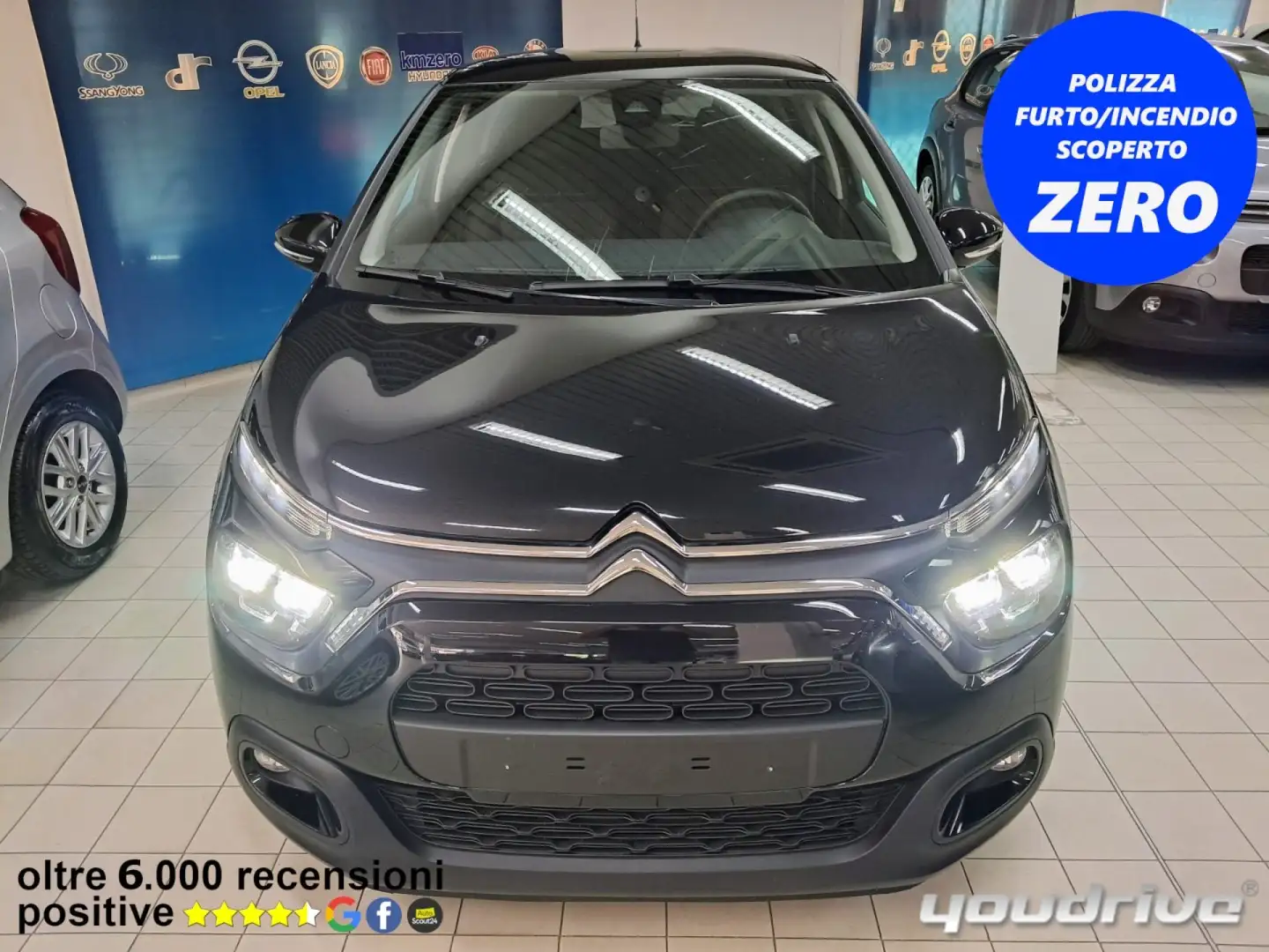 Citroen C3 PureTech 110 S&S EAT6 Max KM 19.100 Nero - 1