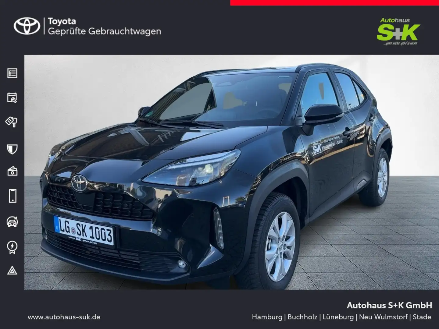 Toyota Yaris Cross 1,5 Hybrid Teamplayer**R-Kamera* Vo+Hi* Schwarz - 1