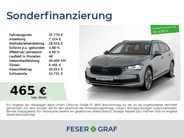 Skoda Superb Combi Selection SZH / 360° KAMERA / NAVI / MASSAGE