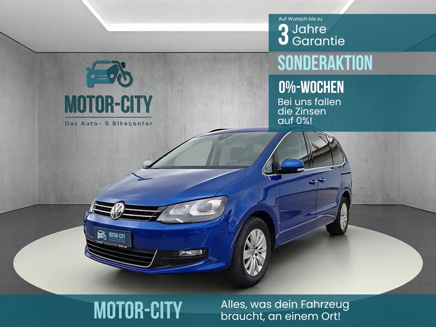 Volkswagen Sharan Comfortline SCR 2,0 TDI DSG ** 7- Sitze ** **0%... Blau - 1