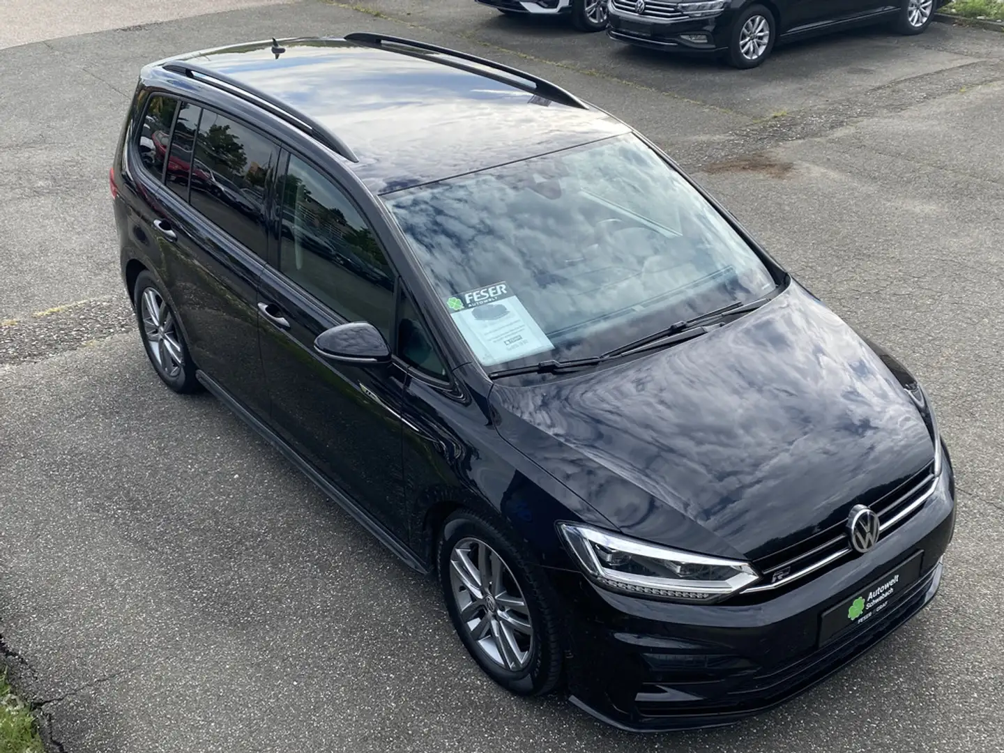 Volkswagen Touran 2.0 TDI R LINE 7SITZE LED STHZG Zwart - 1