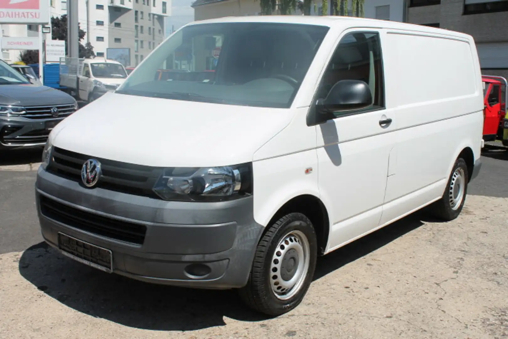 Volkswagen T5 Kasten Klima scheckheft Heckflügel 1.Hd. Weiß - 1