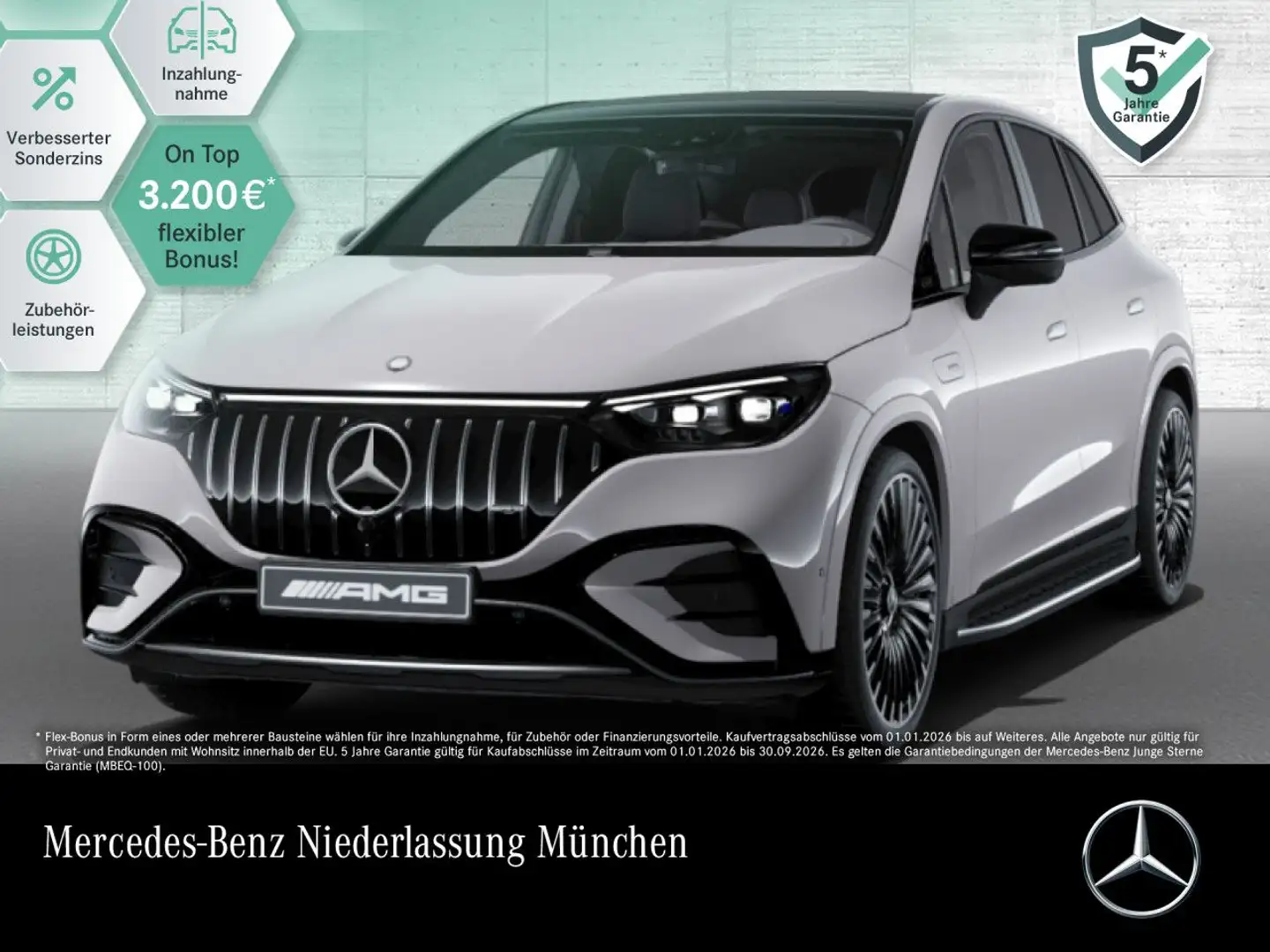 Mercedes-Benz EQE 43 4M NIGHT+PANO+BURMESTER+SITZKLIMA+TV Grau - 1