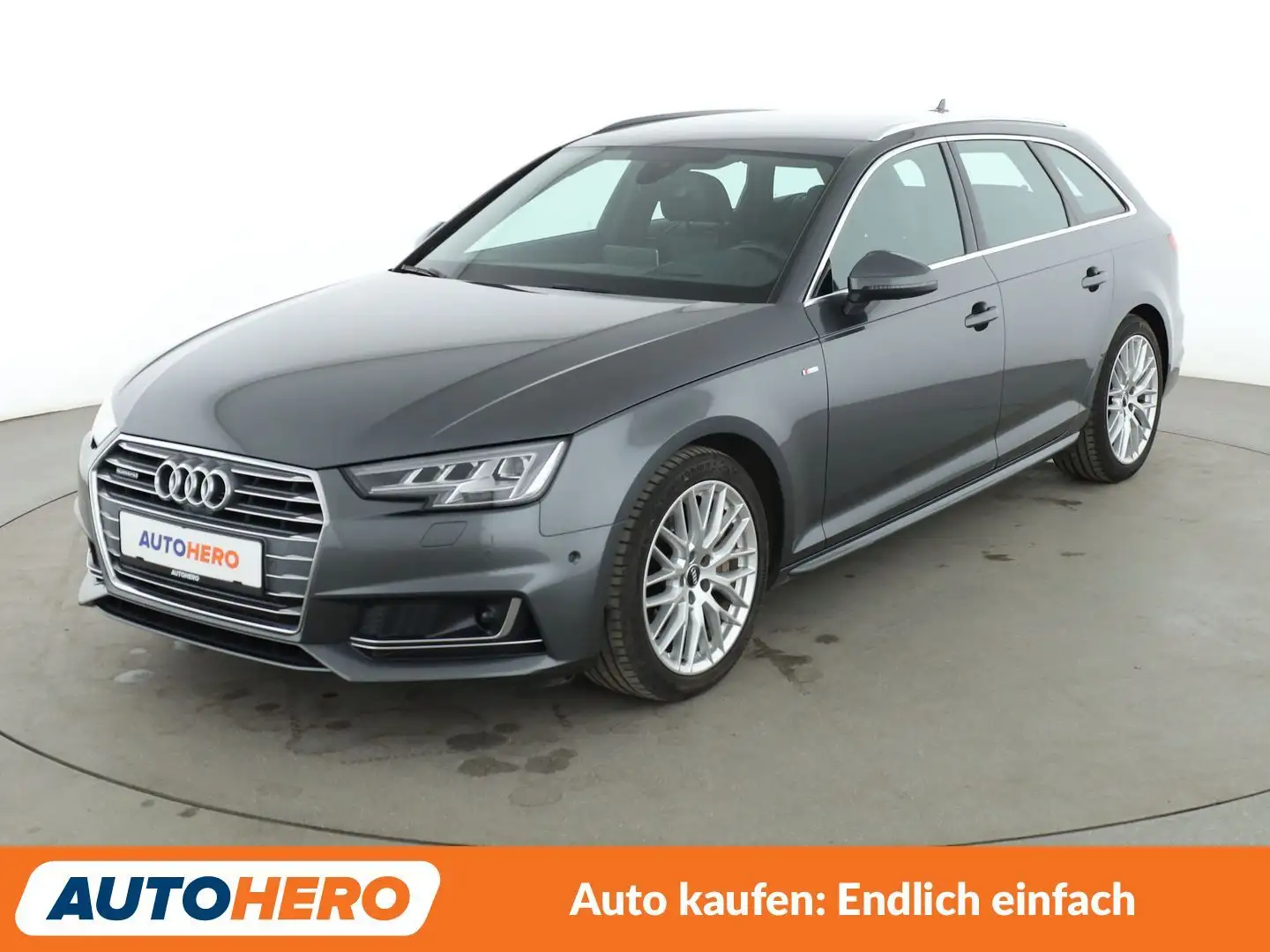 Audi A4 2.0 TFSI quattro Sport Aut.*NAVI*HUD*LED*ACC* Gris - 1