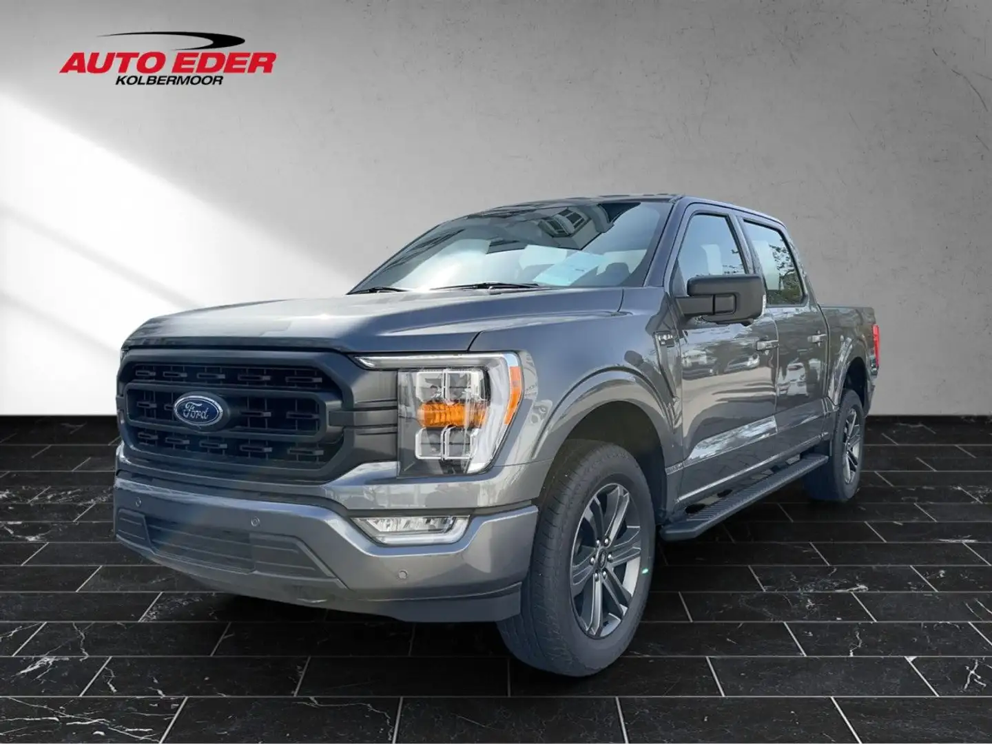 Ford F 150 F150 Doppelkabine XLT Navi LED Klima Einparkhilfe Grau - 2