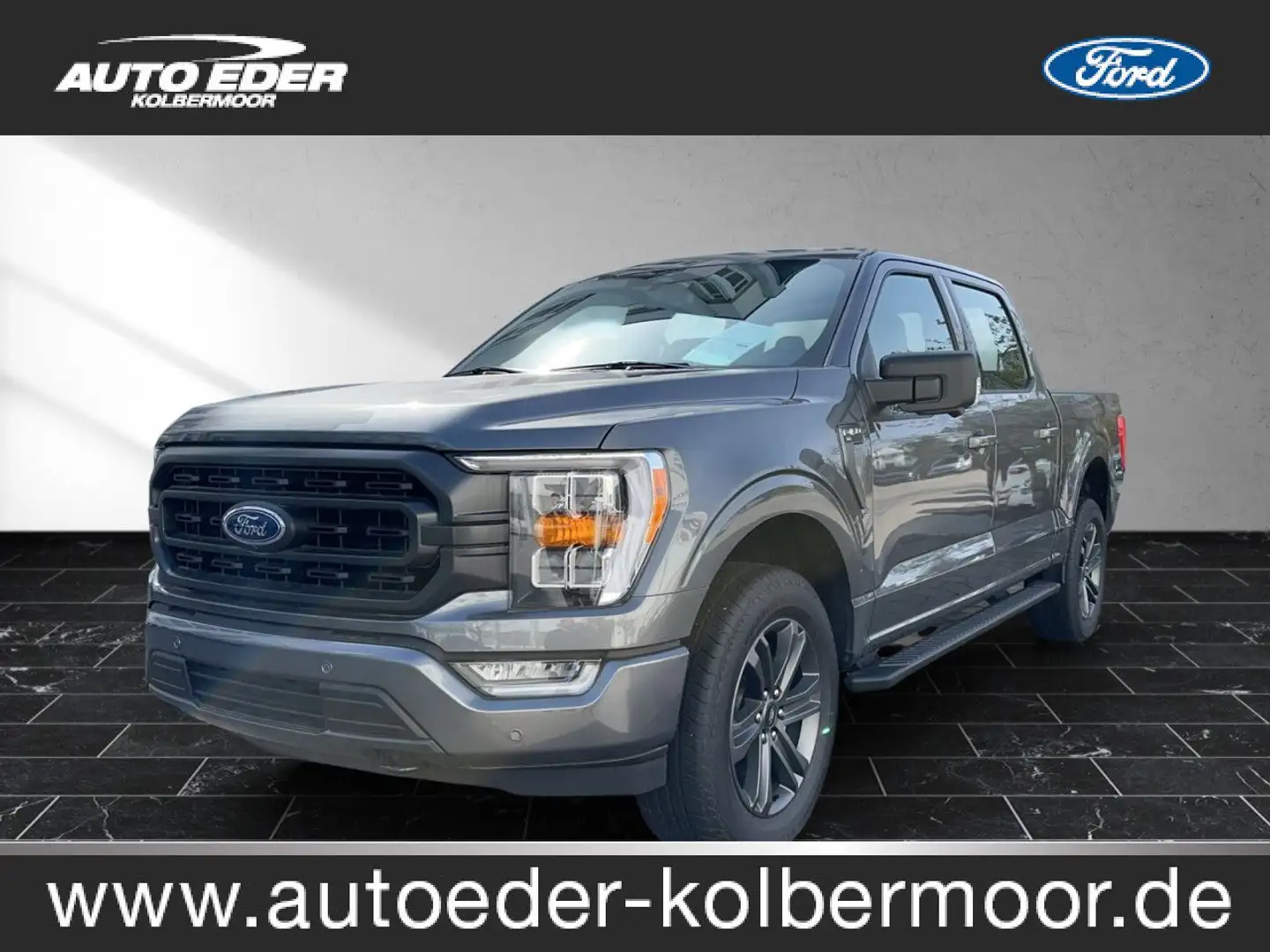 Ford F 150 F150 Doppelkabine XLT Navi LED Klima Einparkhilfe Grau - 1