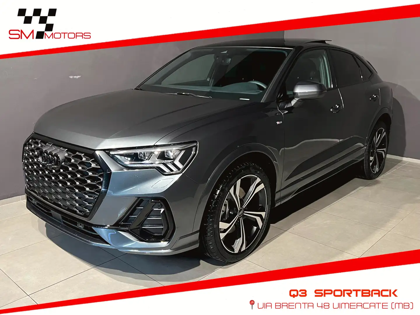 Audi Q3 Q3 Sportback 40 2.0 tdi S line quattro s-tronic Grigio - 1