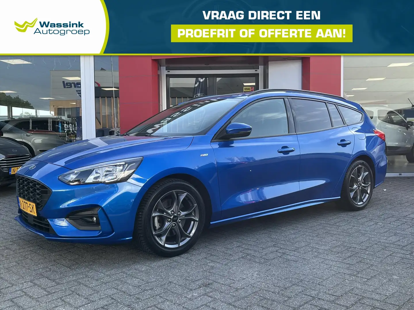 Ford Focus Wagon 1.0 EcoBoost 125pk ST Line Business | Climat Blauw - 1