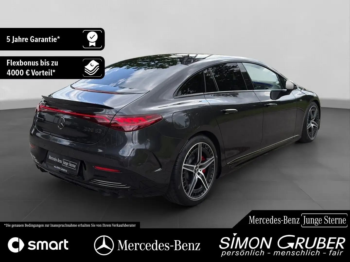 Mercedes-Benz EQE 350 EQE 53 4M+ AMG Dyn+ Massage Carbon Hyper Pano Grau - 2