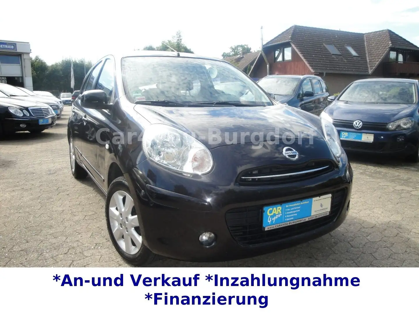 Nissan Micra Acenta*Klimaaut.*Navi*5 Türig*S.Heft*2.Hd. Schwarz - 2
