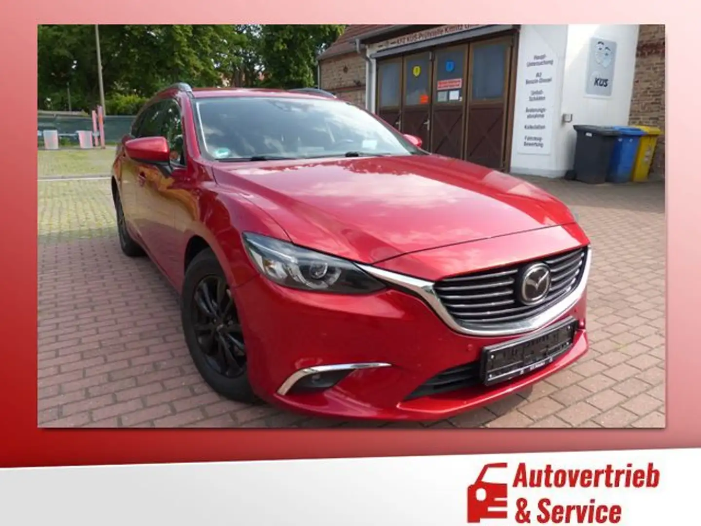Mazda 6 2.2 Sports-Line Autom.,Tempom.,Navi, Sitzh. Rood - 1