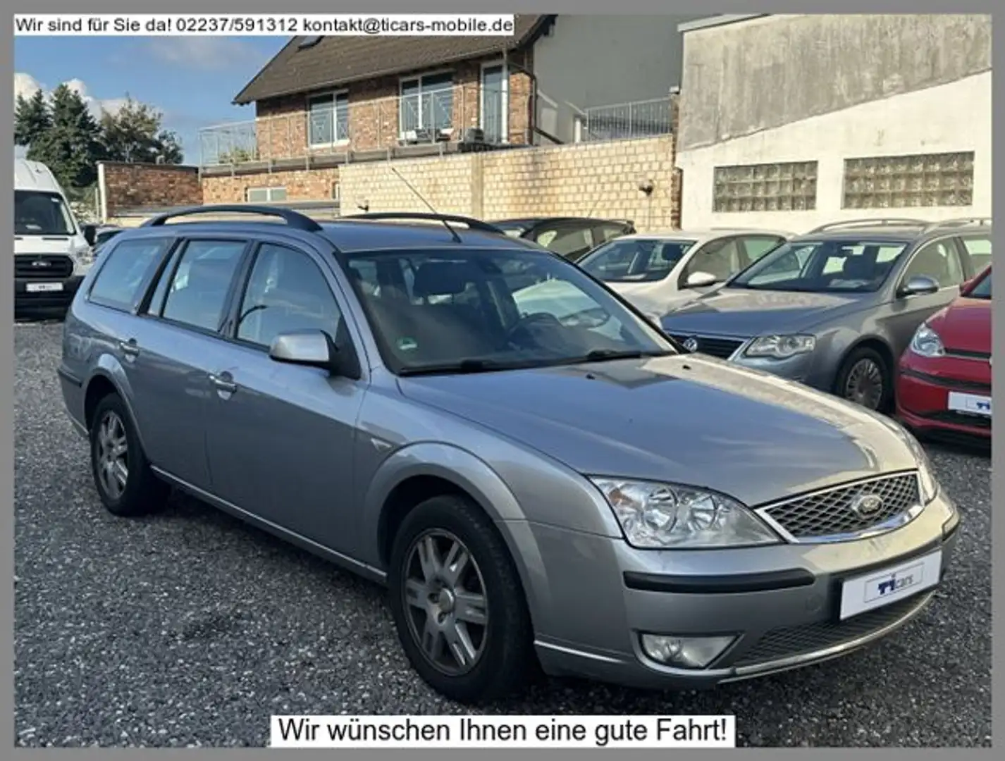 Ford Mondeo 2.0TDCi Ghia *2.Hand,PDC,Klimaaut,SHZ,AHK* Silber - 1