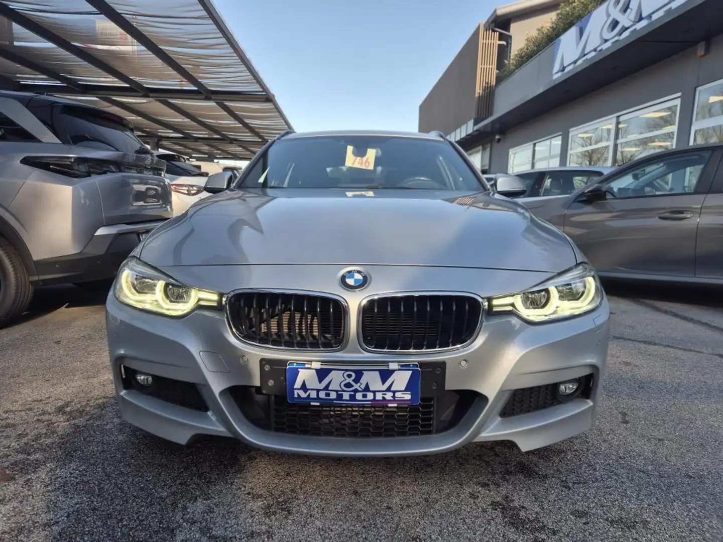 BMW 320 320d Touring xdrive Msport auto Grigio - 2